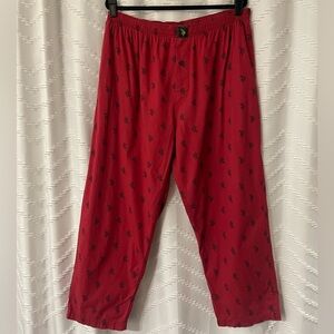 U.S. Polo Assn. Red & Black Mens Sleepwear Pants